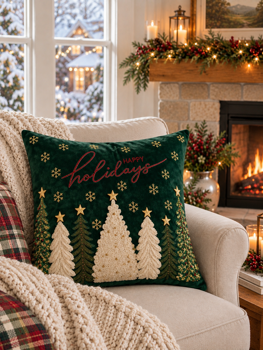 Cuscino Happy Holidays