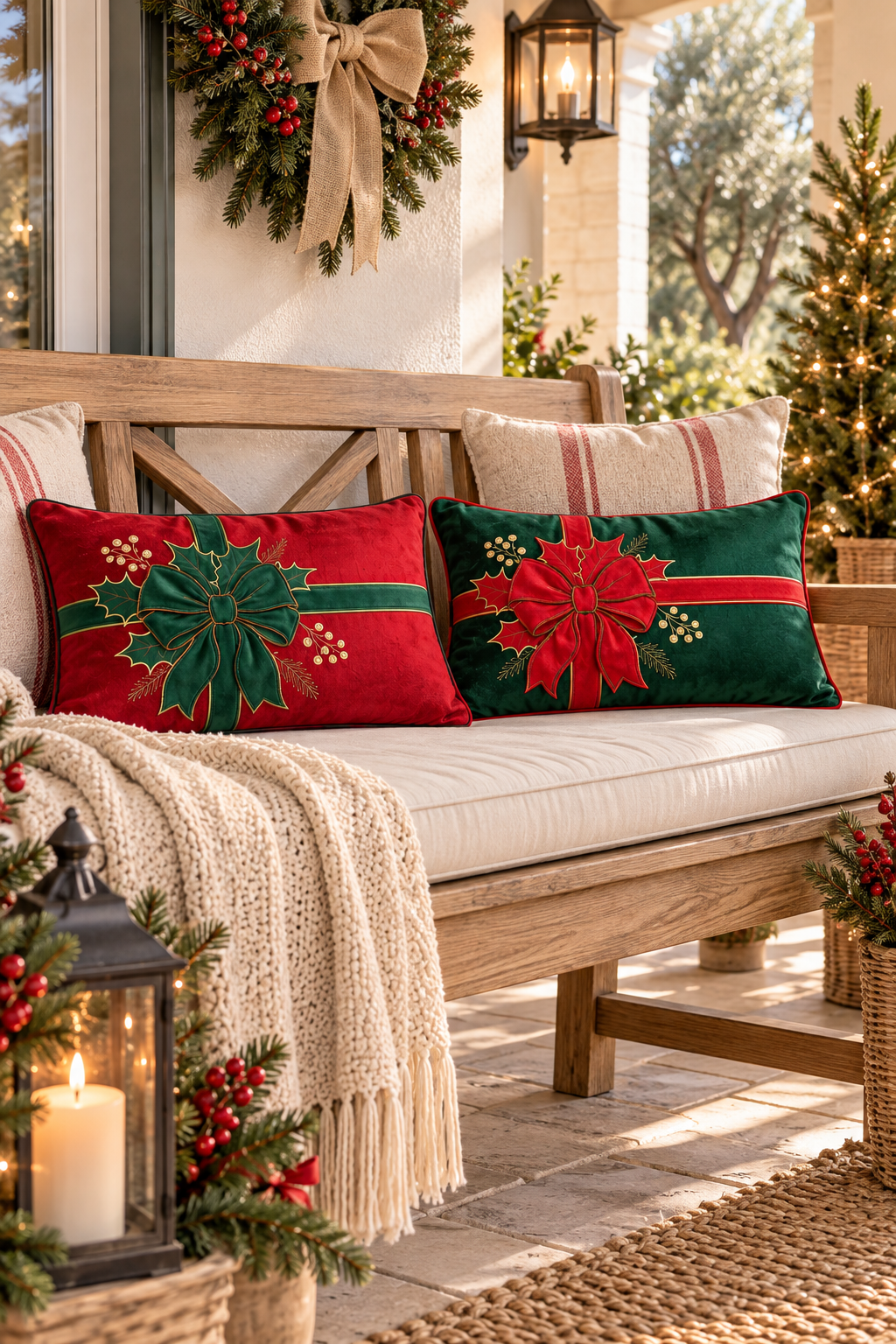 Cuscino Christmas Ribbon